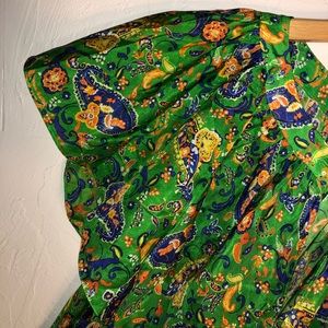 Green Silk Ralph Lauren Blouse